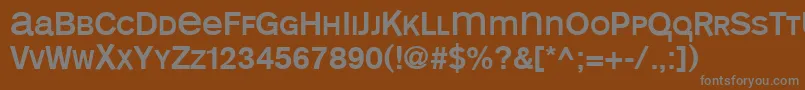 Шрифт Monoalphabet – серые шрифты на коричневом фоне