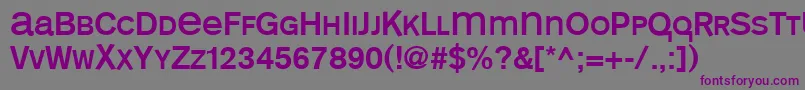 Шрифт Monoalphabet – фиолетовые шрифты на сером фоне