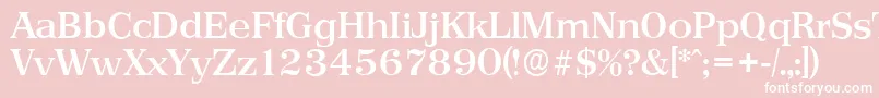 PriamosserialMediumRegular Font – White Fonts on Pink Background