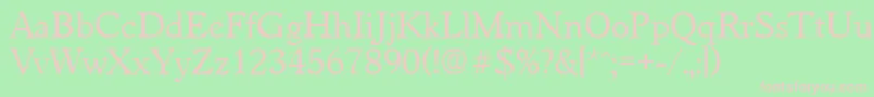 WorchesterRegular Font – Pink Fonts on Green Background