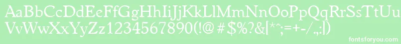 WorchesterRegular Font – White Fonts on Green Background