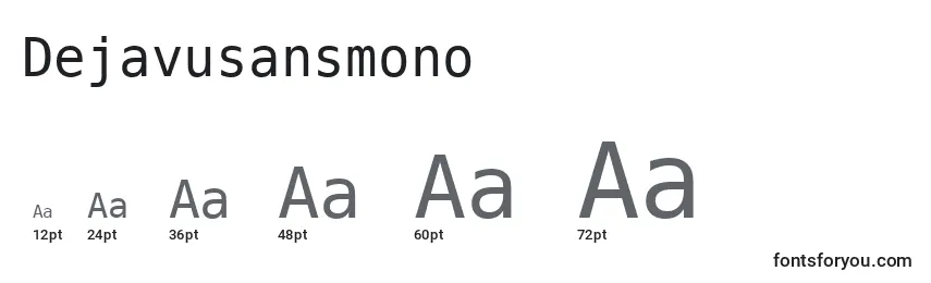 Размеры шрифта Dejavusansmono