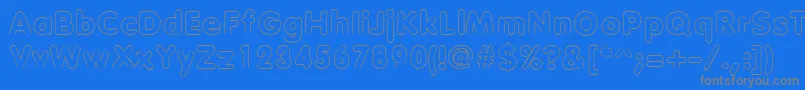 fuente Vagabondoutline – Fuentes Grises Sobre Fondo Azul