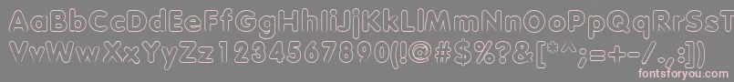 Vagabondoutline Font – Pink Fonts on Gray Background