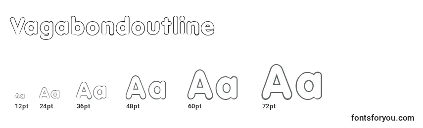 Vagabondoutline Font Sizes
