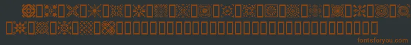 Quild Font – Brown Fonts on Black Background