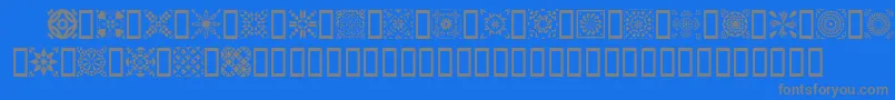 Quild Font – Gray Fonts on Blue Background