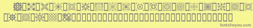 フォントQuild – 黄色の背景に灰色の文字