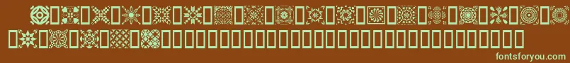 Quild Font – Green Fonts on Brown Background