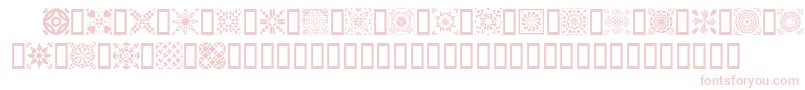 Quild-Schriftart – Rosa Schriften auf weißem Hintergrund