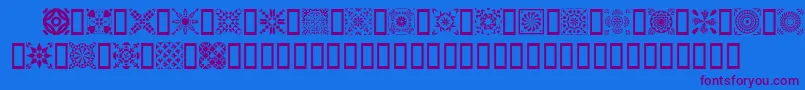 Quild Font – Purple Fonts on Blue Background