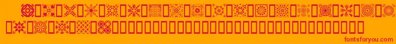 fuente Quild – Fuentes Rojas Sobre Fondo Naranja