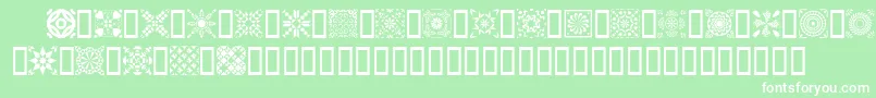 Quild-Schriftart – Weiße Schriften auf grünem Hintergrund