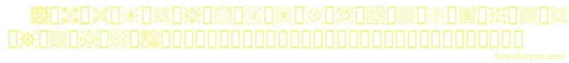 Quild Font – Yellow Fonts on White Background