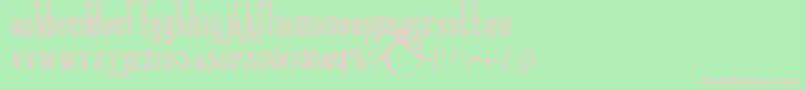 VictoriandecoDemo Font – Pink Fonts on Green Background