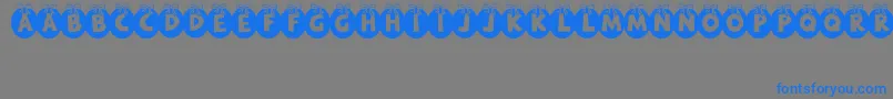 RyTha Font – Blue Fonts on Gray Background