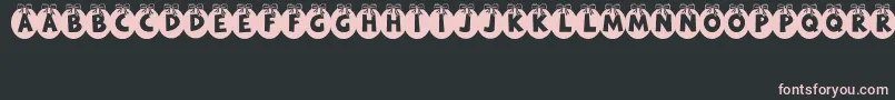 RyTha Font – Pink Fonts on Black Background
