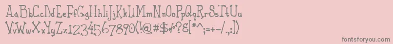 PhaetonJohn-Schriftart – Graue Schriften auf rosa Hintergrund