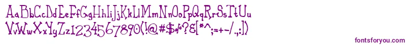 PhaetonJohn Font – Purple Fonts on White Background