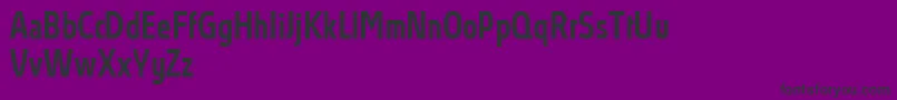 Czcionka AbsolutProMediumcondensed – czarne czcionki na fioletowym tle