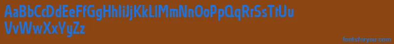 Подробнее о шрифте AbsolutProMediumcondensed Шрифт AbsolutProMediumcondensed – синие шрифты на коричневом фоне