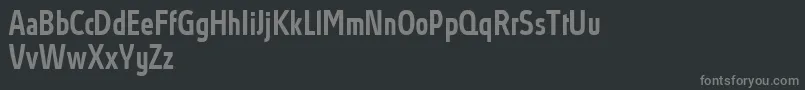 フォントAbsolutProMediumcondensed – 黒い背景に灰色の文字