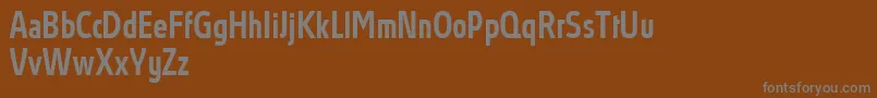 Шрифт AbsolutProMediumcondensed – серые шрифты на коричневом фоне