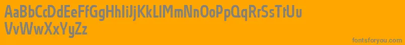 AbsolutProMediumcondensed Font – Gray Fonts on Orange Background