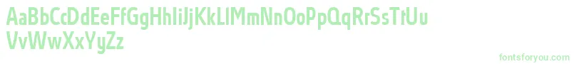 Police AbsolutProMediumcondensed – polices vertes sur fond blanc