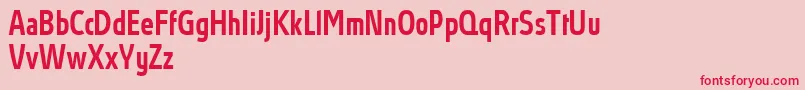 Police AbsolutProMediumcondensed – polices rouges sur fond rose