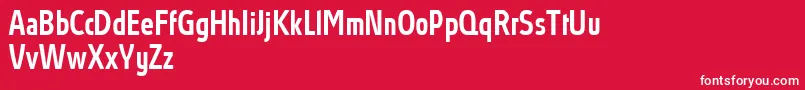 AbsolutProMediumcondensed Font – White Fonts on Red Background
