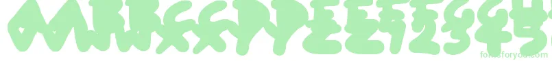 Więcej informacji o czcionce BlobToonShadows Czcionka BlobToonShadows – zielone czcionki