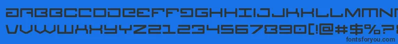 Legion Font – Black Fonts on Blue Background