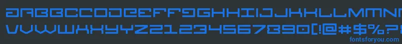 Legion Font – Blue Fonts on Black Background