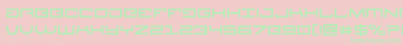 Legion Font – Green Fonts on Pink Background