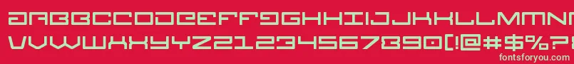 Legion Font – Green Fonts on Red Background