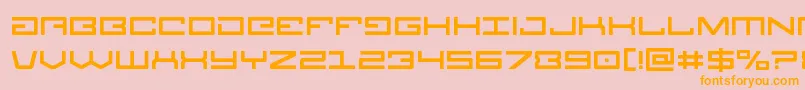Legion Font – Orange Fonts on Pink Background