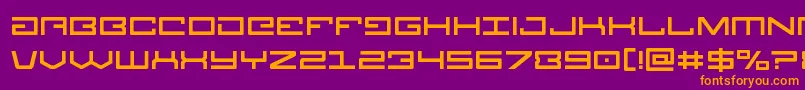 Legion Font – Orange Fonts on Purple Background