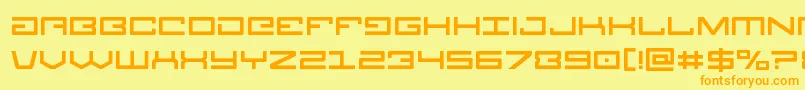 Legion Font – Orange Fonts on Yellow Background