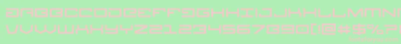 Legion Font – Pink Fonts on Green Background