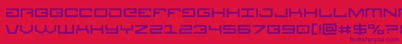 Legion Font – Purple Fonts on Red Background