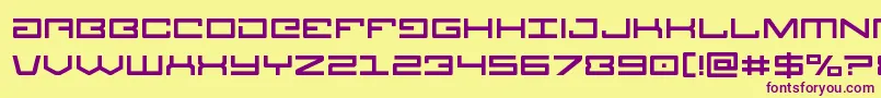 Legion Font – Purple Fonts on Yellow Background
