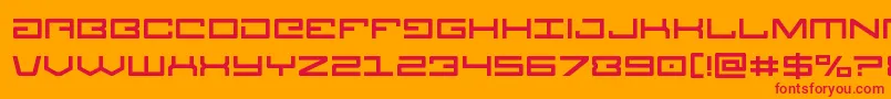 Legion Font – Red Fonts on Orange Background