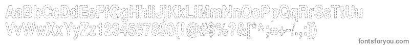StitchBitch Font – Gray Fonts on White Background