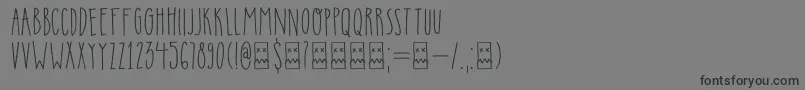 DkInsomniac Font – Black Fonts on Gray Background
