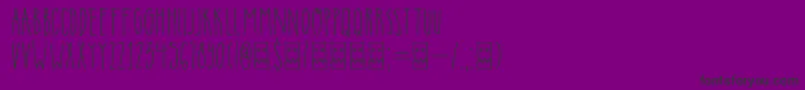 Шрифт DkInsomniac – чёрные шрифты на фиолетовом фоне