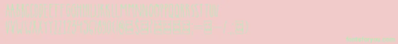 Шрифт DkInsomniac – зелёные шрифты на розовом фоне