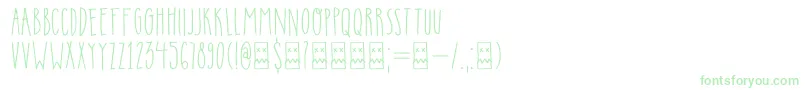 Шрифт DkInsomniac – зелёные шрифты
