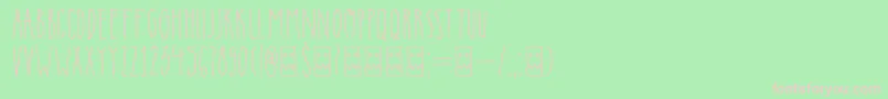 DkInsomniac-Schriftart – Rosa Schriften auf grünem Hintergrund