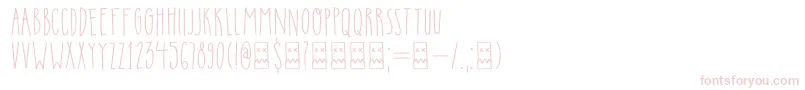 DkInsomniac Font – Pink Fonts on White Background